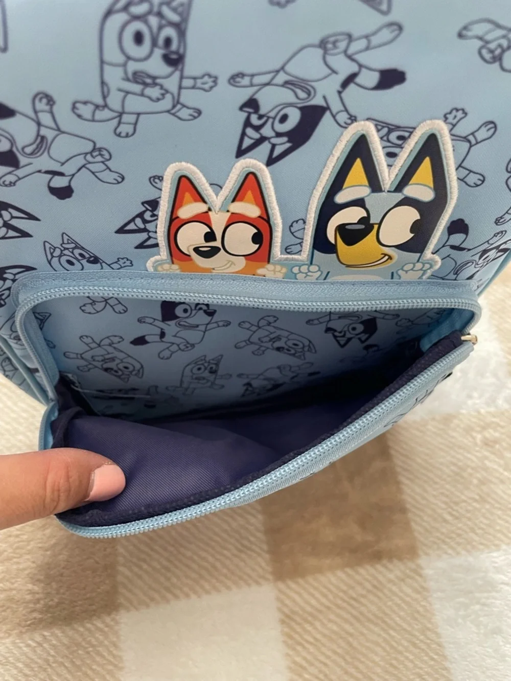 NWT Light Blue Mini Kids Bluey and Bingo Backpack